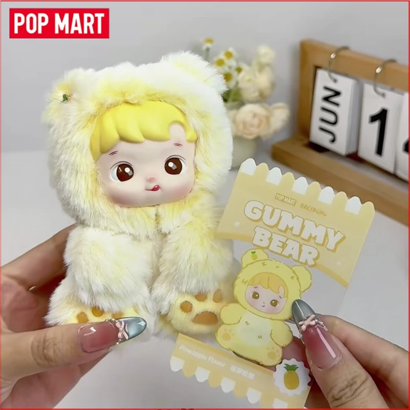 

POP MART HACIPUPU Gummy Bear Series-Vinyl Plush Pendant Original Blind Box Mystery Box Guess Bag Toys Doll Anime Figure Gift