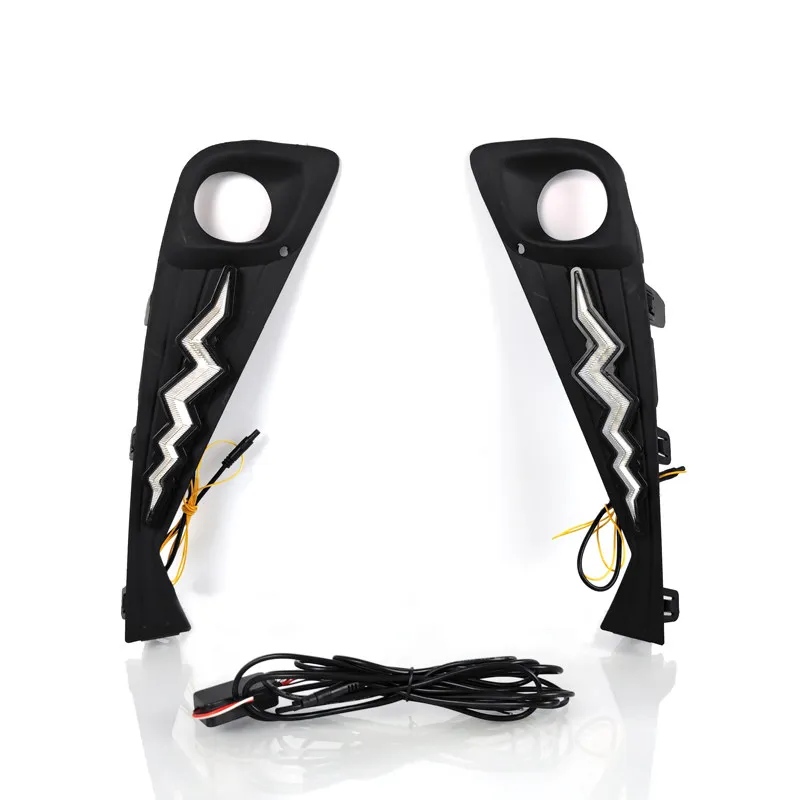 Led Daytime Running Light Front Fog Light Modification DRL Dynamic Turn Signal Accessories For Toyota CHR C-HR 2021 2022 2023