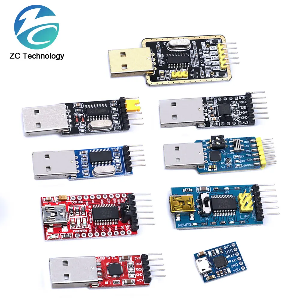 CH340 module USB to TTL CH340G upgrade download a small wire brush plate STC microcontroller board USB to serial instead PL2303