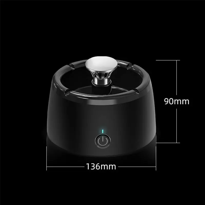 Portable Ashtray With Air Purification Electric Smok Eliminator Cigar Holder Ashtray For Home Car Boyfriend Gift Smoke Accessory