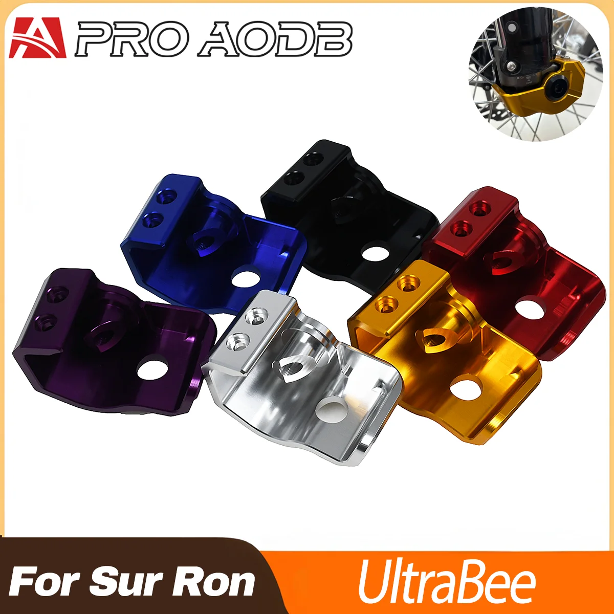 CNC Right Front Fork Lug Guard Shoe Cover Anti-Impact Protector For Sur-Ron UltraBee Electric Dirt Bike Upgrade Accessories