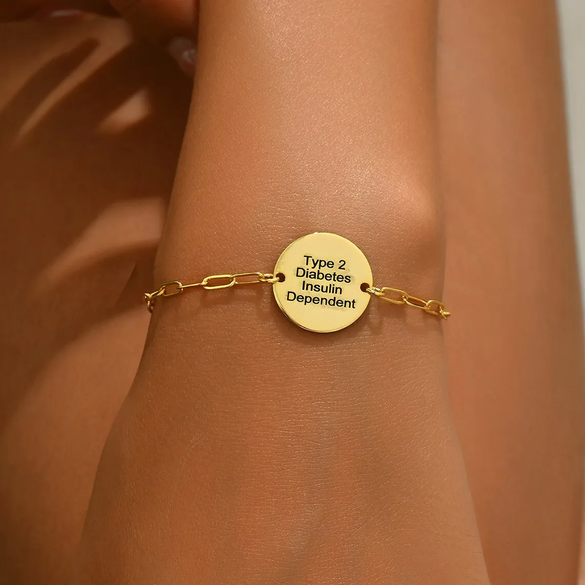مخصص الطبية تنبيه سوار المرأة الطبية سوار الطوارئ البنسلين الحساسية نوع 1 مرض السكري مرآة التوحد سوار