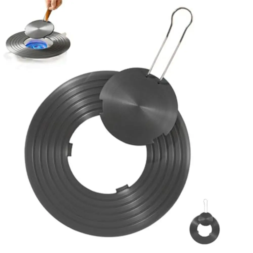 Aluminum Alloy Gas Cooker Heat Conducting Plate 7.08 To 11.8 Inches Removable Handle Gas Cooker Heat Tray Multifunctional