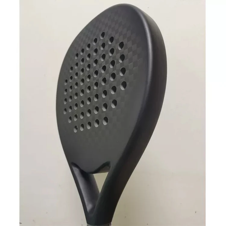 Professional Carbon fiber material 12K padel racket with EVA core, full carbon frame stable performance full private label custo