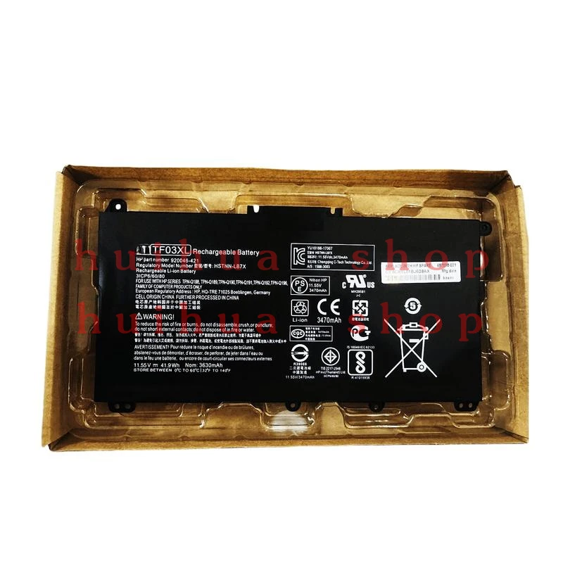 

TF03XL Genuine Battery For HP Pavilion 15-CC 15-CD 17-AR HSTNN-LB7L 920070 -855