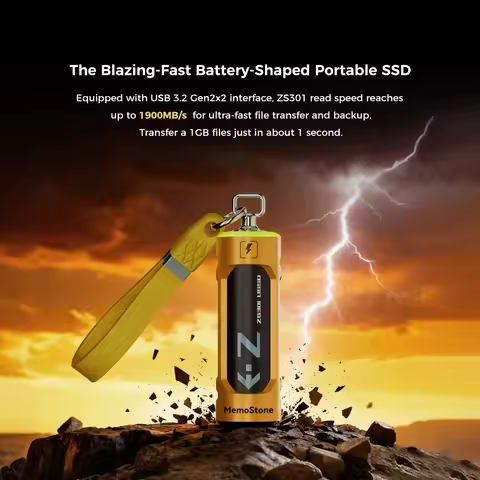 KingSpec SSD 512G 1TB 2TB External SSD Hard Drive 20GB USB3.2 Pen Drive USB C Portable Disk for Notebook PC Phone PS5