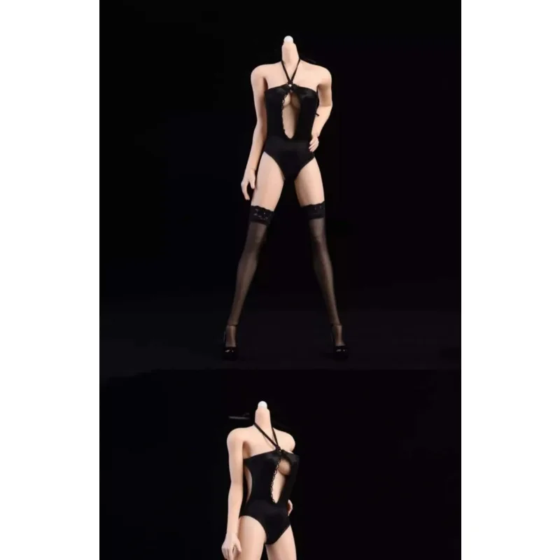 1/6 skala Sexy Weibliche Schwarz Nackte Brust Bikini Spitze Strümpfe Kleidung Modell für 12 Zoll Soldat Action-figuren Spielzeug Geschenk