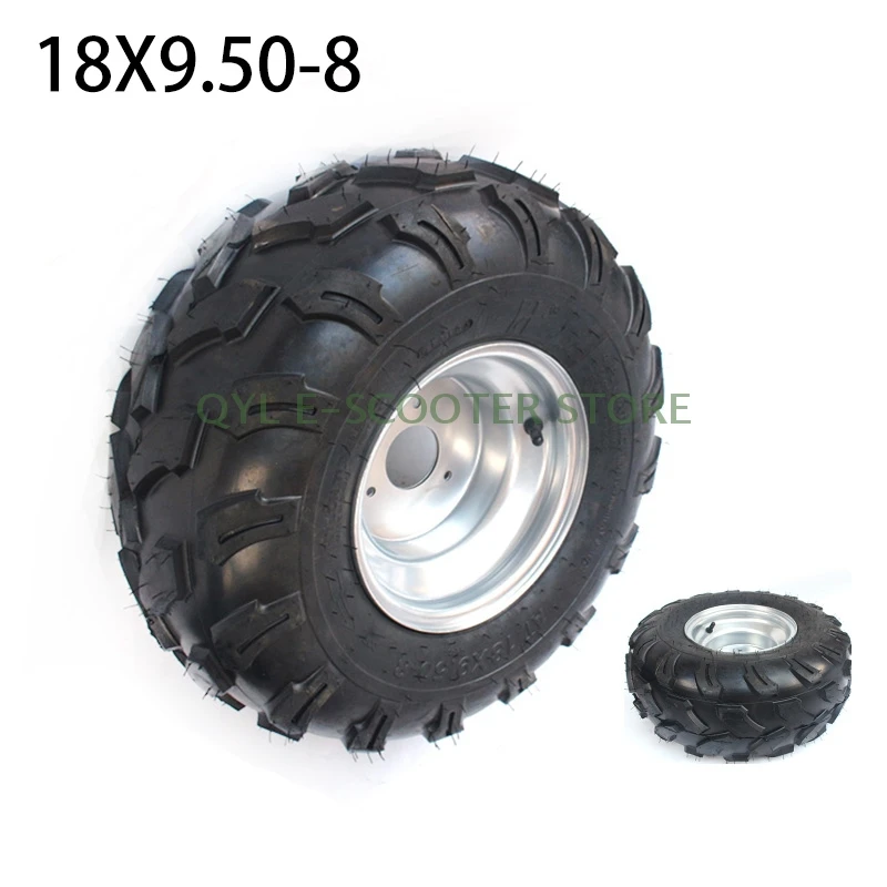 

18X9.50-8 Tyre Tire & Rim Wheel For ATV Buggy Quad Lawn Mower Garden Tractor 150cc 200cc 250cc 300cc Front Rear