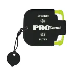 Golf Score Counter Shot Count Stroke Putt Score Counter Two Digits Scoring Keeper with Key Chain Golf Training Golf Accessories