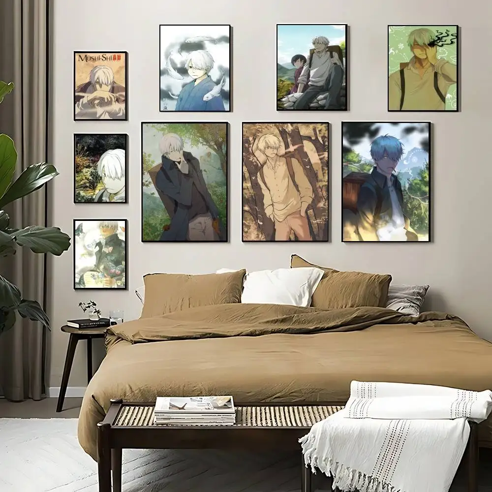 Anime Mushishi Poster Druck Leinwand Bilder Hause Für Wohnzimmer Und Schlafzimmer Wand Moderne Dekor Rahmenlose Malerei