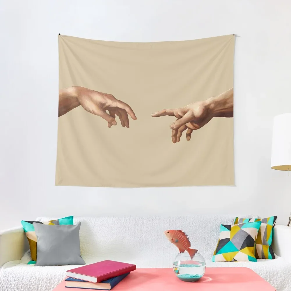 

The Creation of Adam Tapestry Room Decoration Aesthetic Room Decor Bathroom Decor Tapestry