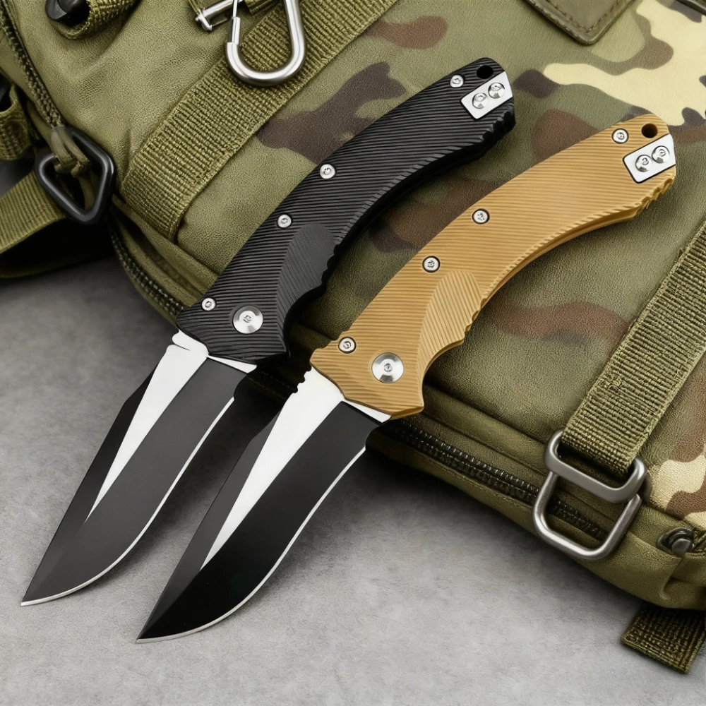 

Складной тактический нож премиум-класса для активного отдыха, лезвие 8Cr13Mov, рукоять из нейлонового волокна – для выживания, кемпинга, охоты, повседневного ношения (EDC)