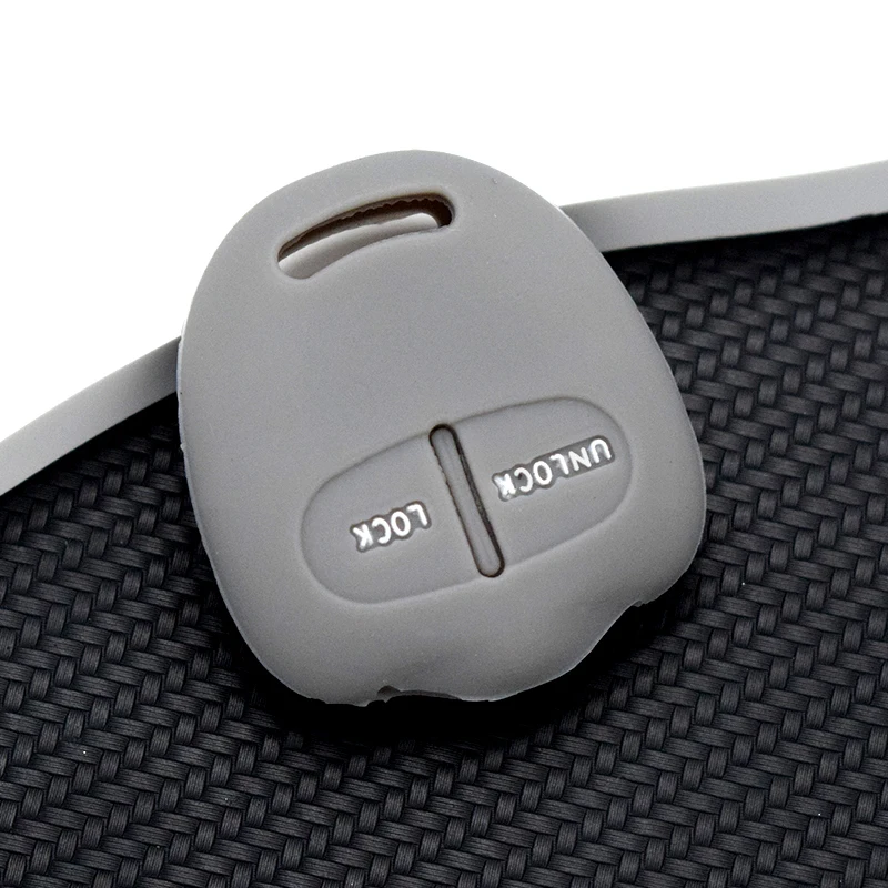 2/3Button Silicone Car Key Cover Case Shell Fob for Mitsubishi Grandis L200 ASX Outlander Colt Lancer L200 Native Lancer Pajero