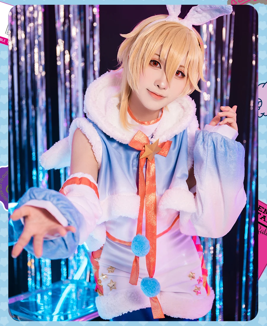 ES Mooyiyi cos nito nazuna Cosplay Costume Halloween Christmas Role Playing Party Comic Costume ensemble stars customized rabits