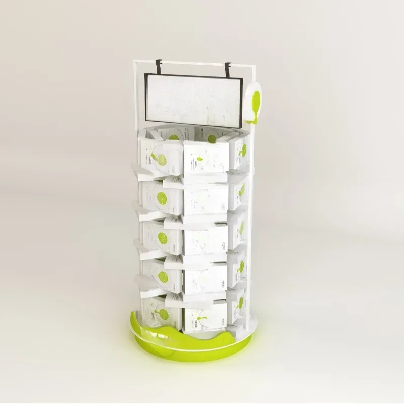 Beauty Products Makeup Display Stand Brand Showcase Back Cabinet Cosmetics Display Stand Exhibition Display Stand