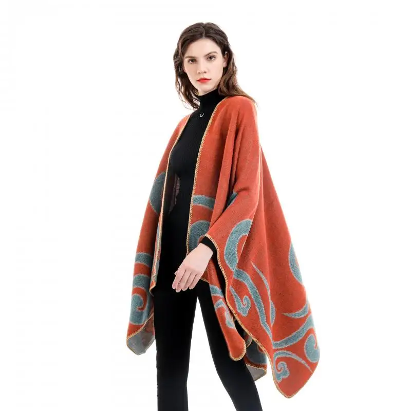 Autumn and Winter 2022 New Women's Scarf Cape Fashion Women Coat Shawl