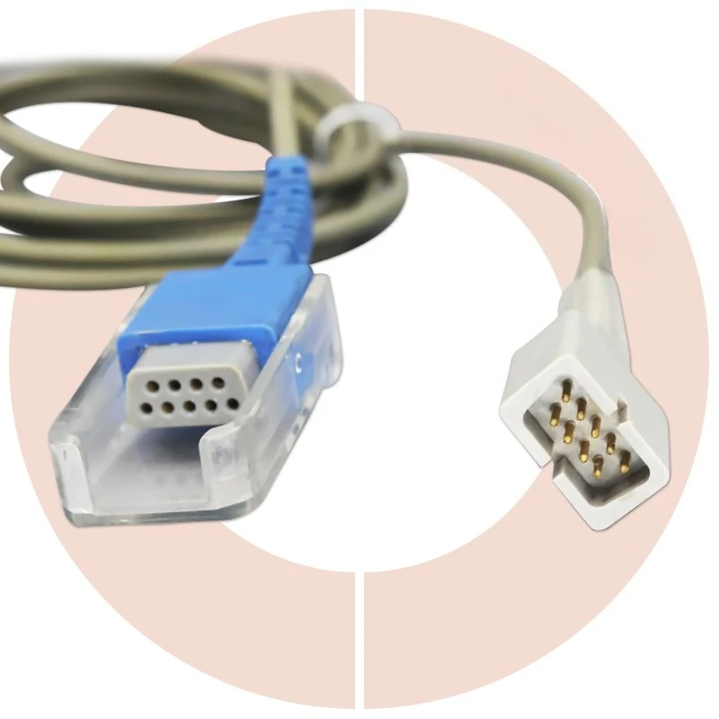 Spo2 Sensor Cable 9-pin Db9 Adapter Medical Cable for Compatibility with Masimo Mindrays Extension Spo2 Sensor Cable