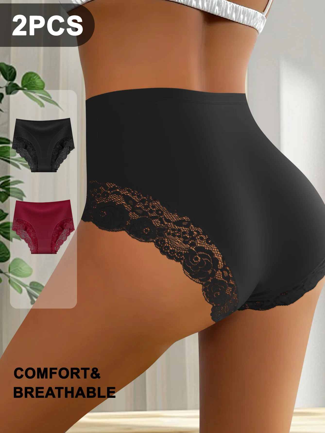 Thumbnail 2 - #4 Latest Womens Lace Trim Comfort Panties Updates