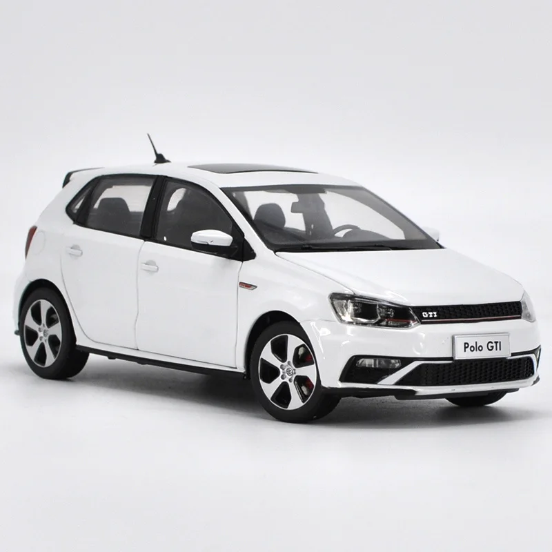 Original Diecast Alloy 1:18 Scale POLO GTI 2013 Car Model White For Adult Classic Collection Gift Display Souvenir Ornament