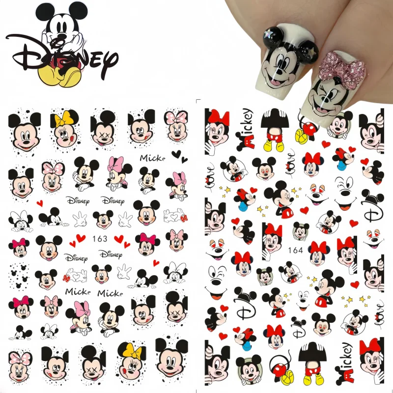 

New Cartoon Nail Sticker Disney Mickey Nail Supplies Nail Decoration Lilo & Stitch Sticker Lion King Mary Cat Stickers For Nails
