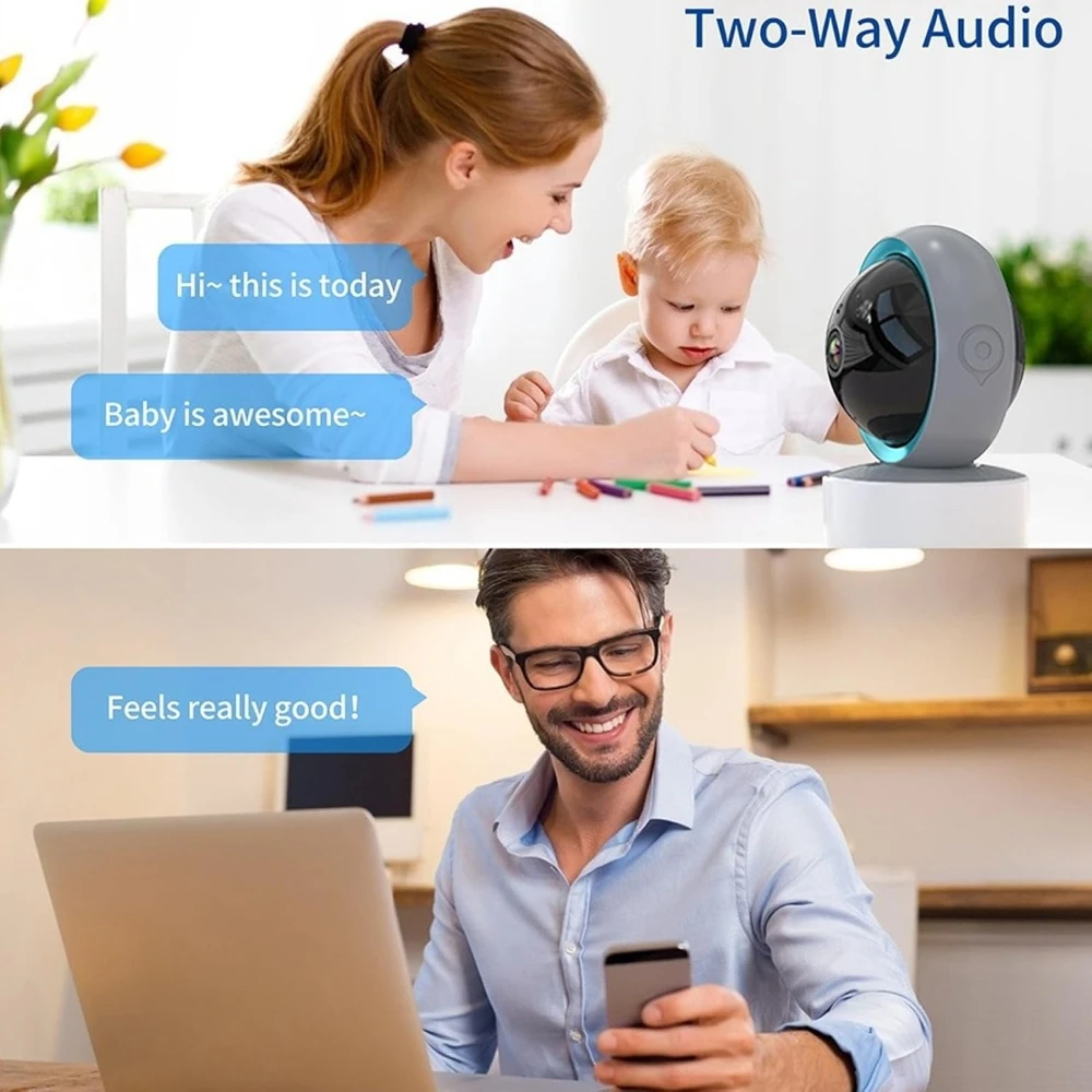 Tuya Smart Life 5MP WiFi Camera Outdoor PTZ IP Security Camera Indoor Automatic Tracking Bidirectional Audio Baby Monitor