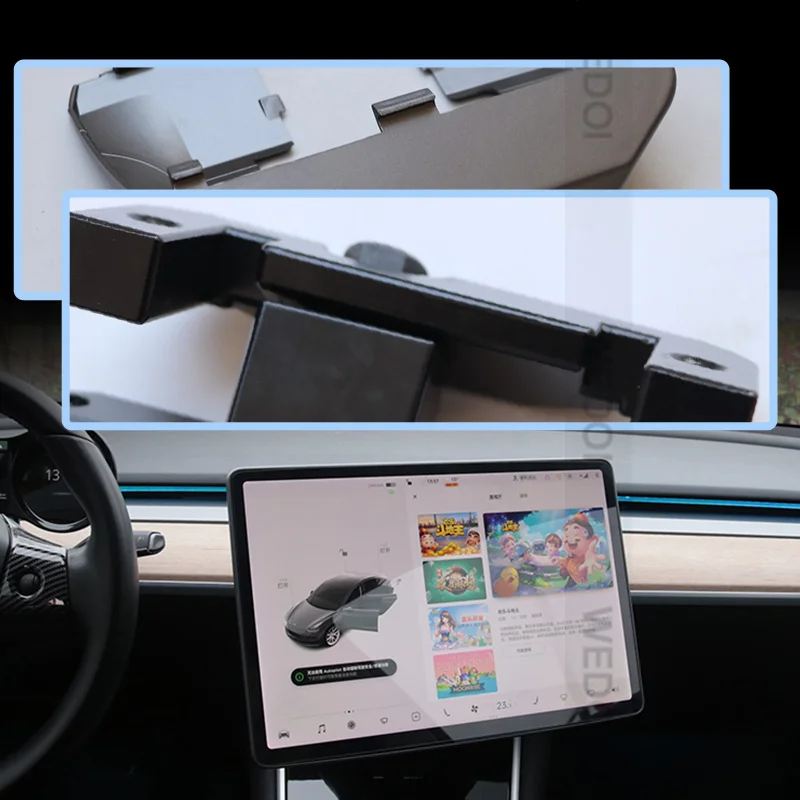 

Screen Rotating Bracket GPS Stand Navigation Holder Swivel Mount Up Down Left Right 30 Degree For Tesla Model 3 Y 2022