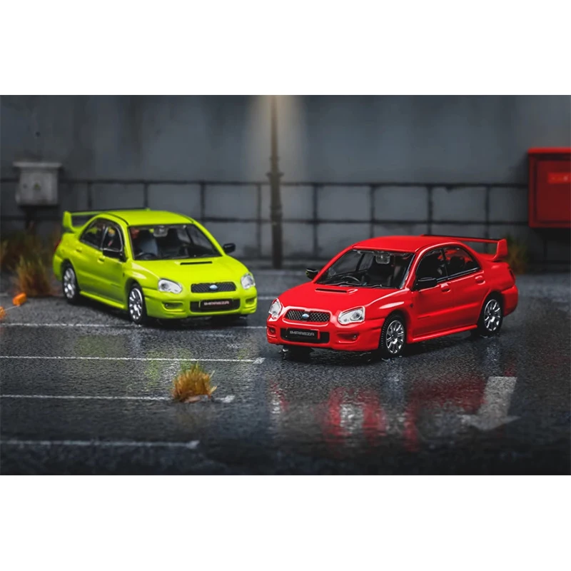 Diecast Original 1:64 Scale Subaru Impreza WRX STI Simulation Alloy Car Model Static Decoration Collectible Gift Souvenir Toy