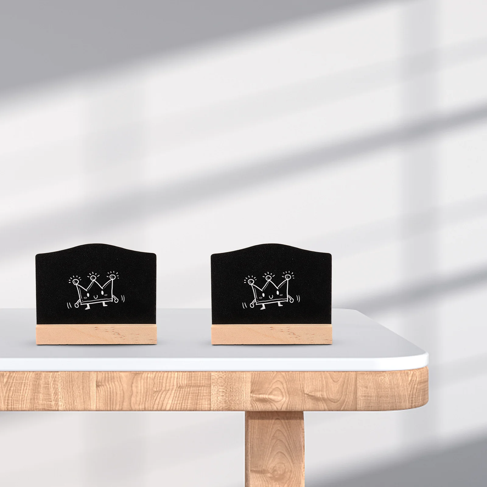 سبورة خشبية صغيرة على الوجهين مع قاعدة حامل للمطبخ والمنزل وحفلات الزفاف والحديقة والمكتب وغرفة الدراسة #3