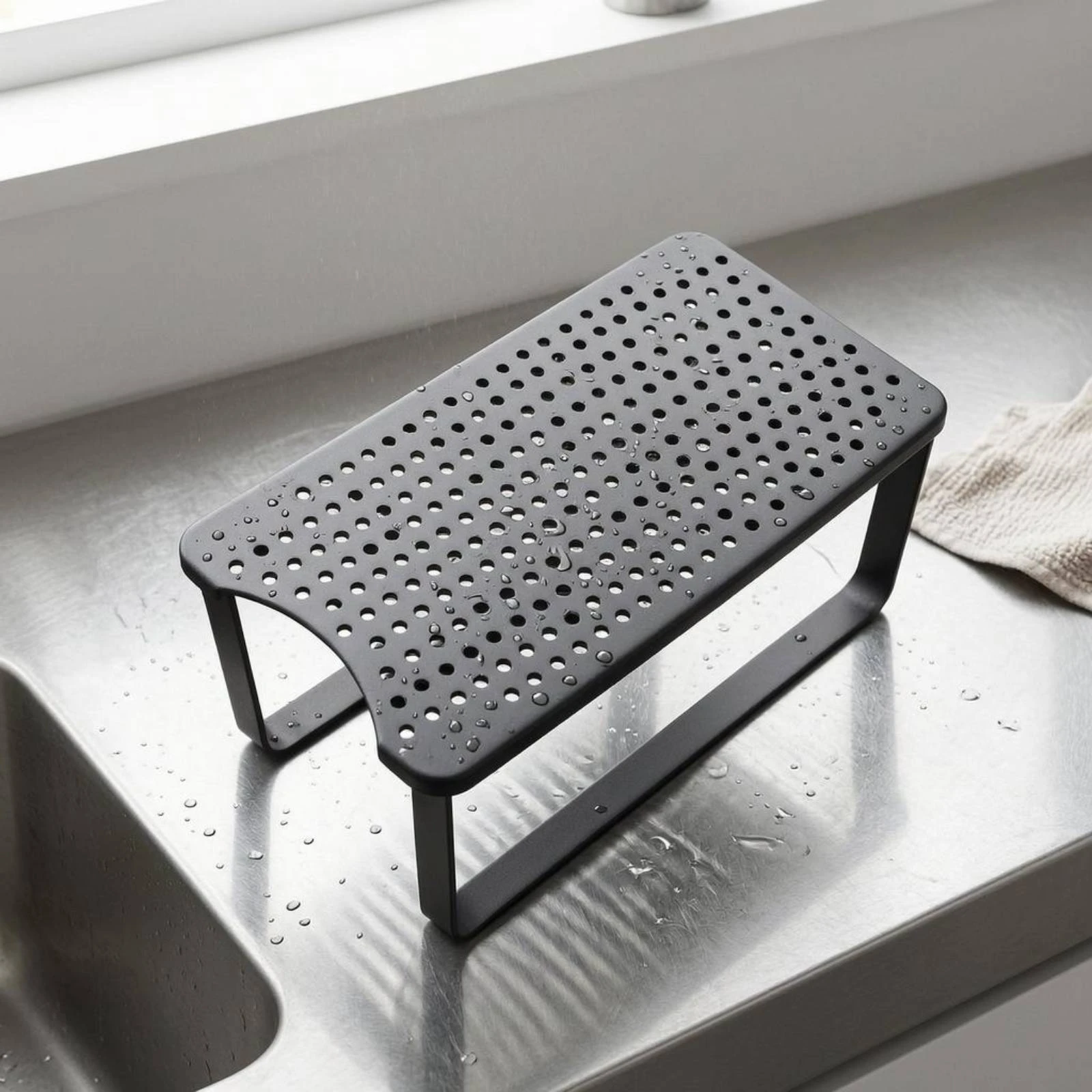 Water Dispenser Stand Cold-Rolled Steel Water Filter Stand Home Storage Perforated Top Metal for Kitchen