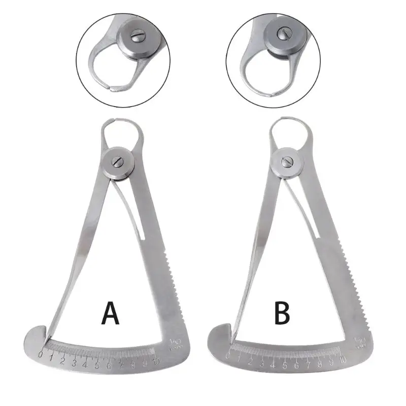 

Q2Q4 Professional Dental Gauge Caliper 0-10mm Measuring Dentist Tools for Teeth Nursing and Repairing