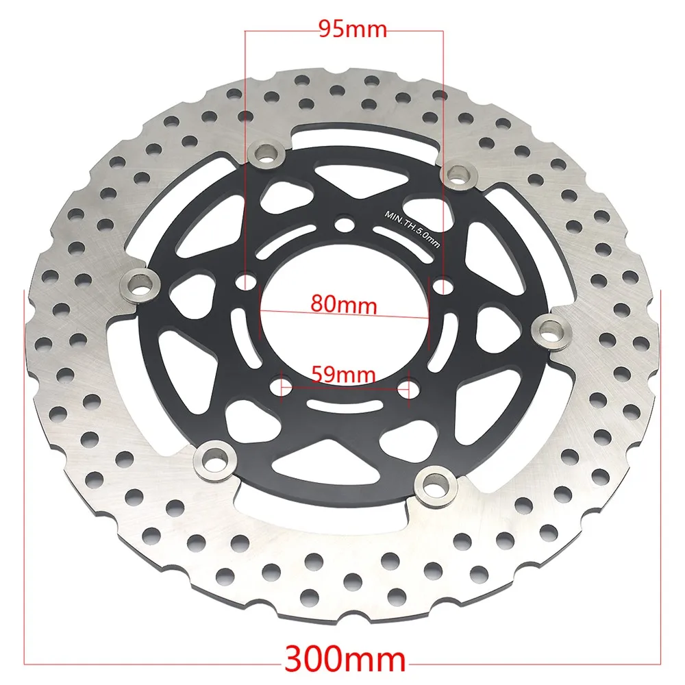 300mm Front Brake Disc Rotor For Kawasaki ZX10R ZX1000 2004-2007 Z1000 ZR1000 2007-2015 Z1000 SX ZX1000 Z 1000 DAF 2011-2018