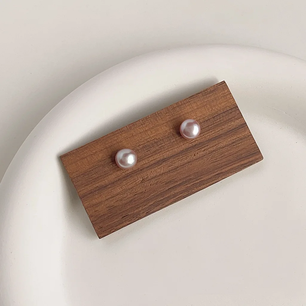 DIY accessories Personality small freshwater pearl stud earrings women's French elegance temperament earrings niche fashion comm view 6