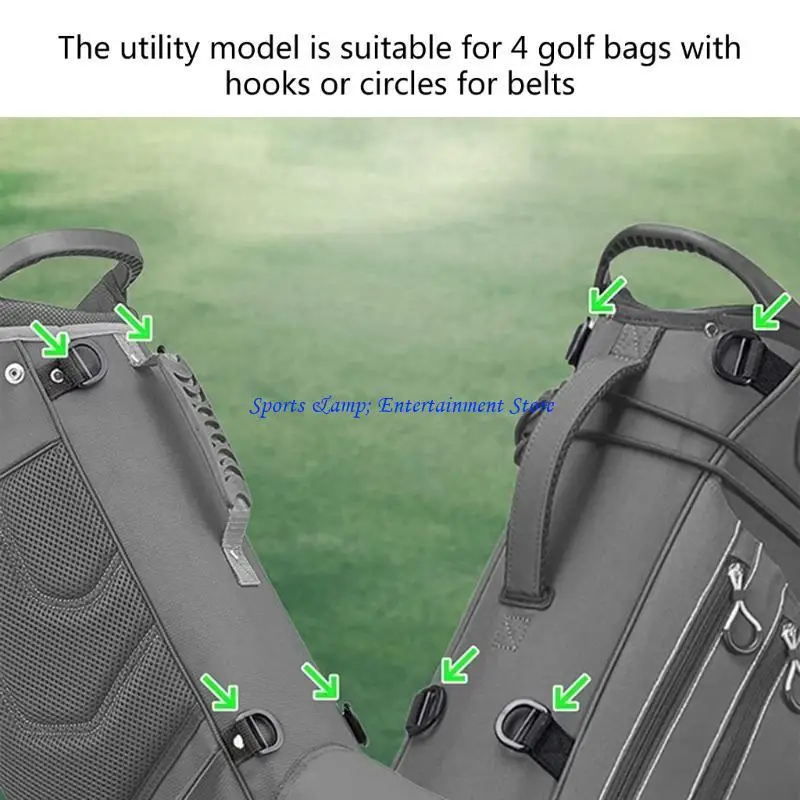 G7NF حقيبة جولف حزام استبدال مزدوج الكتف الأشرطة سميكة مبطن حقيبة جولف حمل حزام العالمي النايلون حقيبة الظهر الأشرطة
