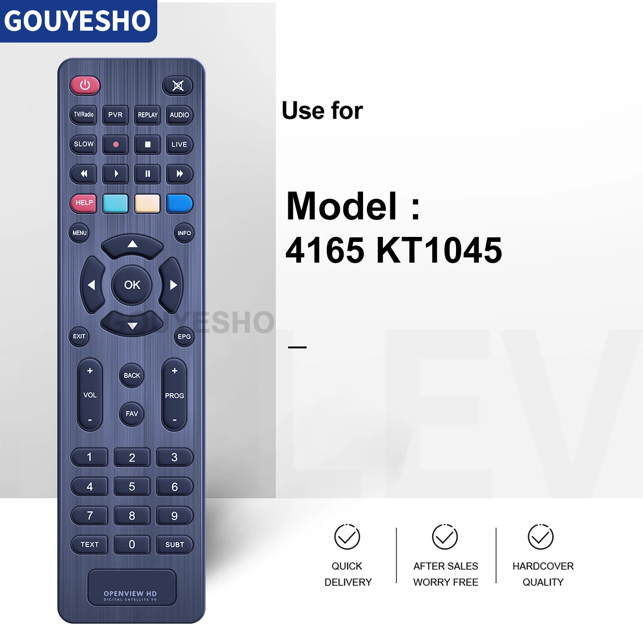 New Replacement Remote Control For OVHD Digital Satellite Decoder 4165 KT1045 TV