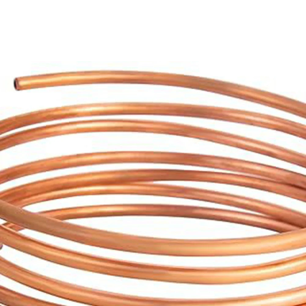 1pc HOil Pressure Gauge Tubing Kit 72'' Oil Copper Tube With1/4''/8''NPT For Cars Trucks Tractors Power Tools Accessories