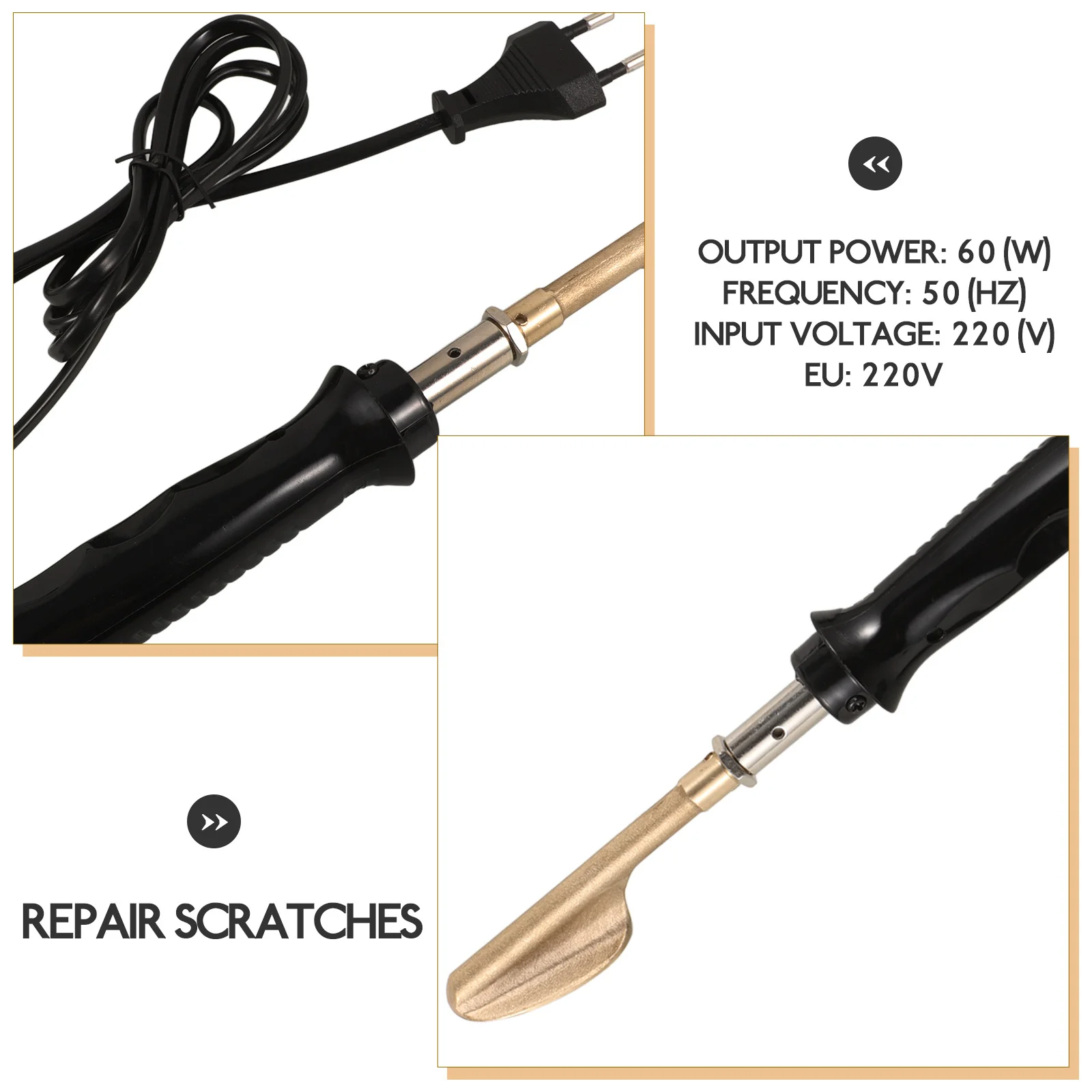 

Мини-железный электрический нагревательный инструмент для ремонта автомобилей, изготовления бампера, небольшой легкий выравнивающий европейский разъем