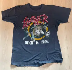 Slayer Reign In Blood Vintage T-Shirt 1986 Very Rare