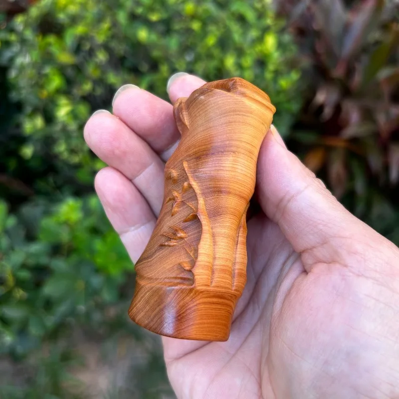 Natural Carving Rising Step by Creative Wenwan Handheld Plaything Portable Desktop Decorative Ornament Collectible Gift for Men