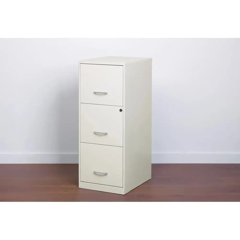 Pearl White Veal Cabinet with Secure Lock