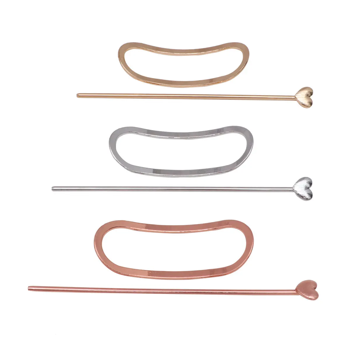 

3pcs Round Metal Hairpin Set Simple Stylish Hair Clasp For Women Girls Wedding Birthday Valentine Anniversary Bobby Pin Hair