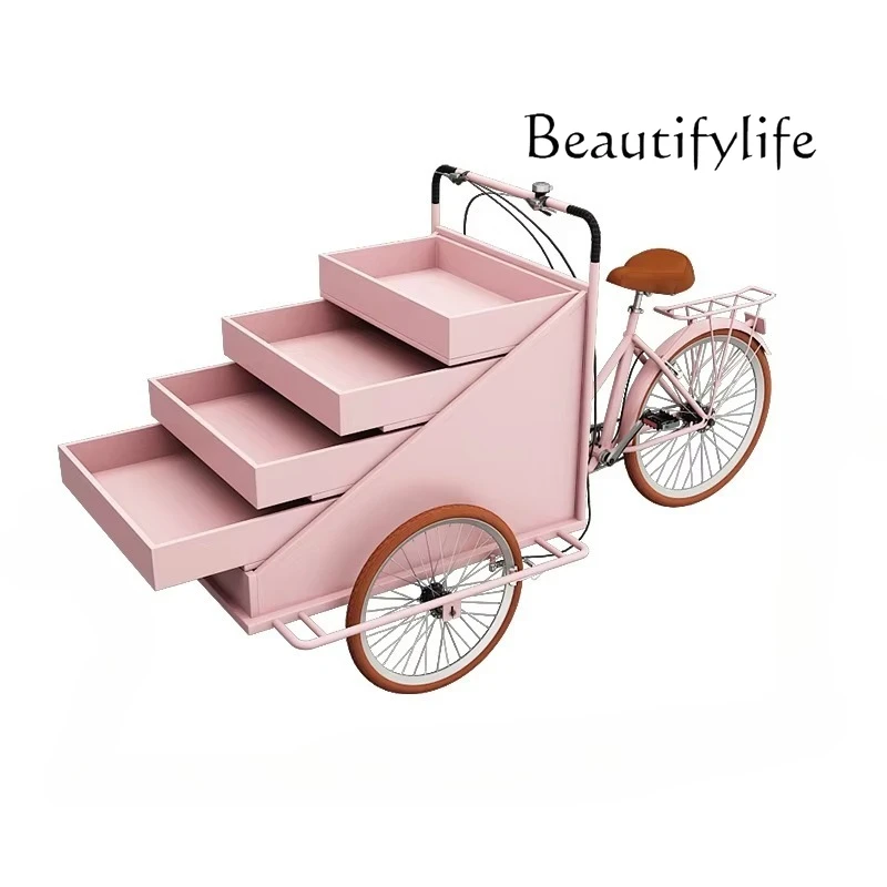 

N stall promotion rack dining car mobile snack float stall car fruit fishing drink ice powder car