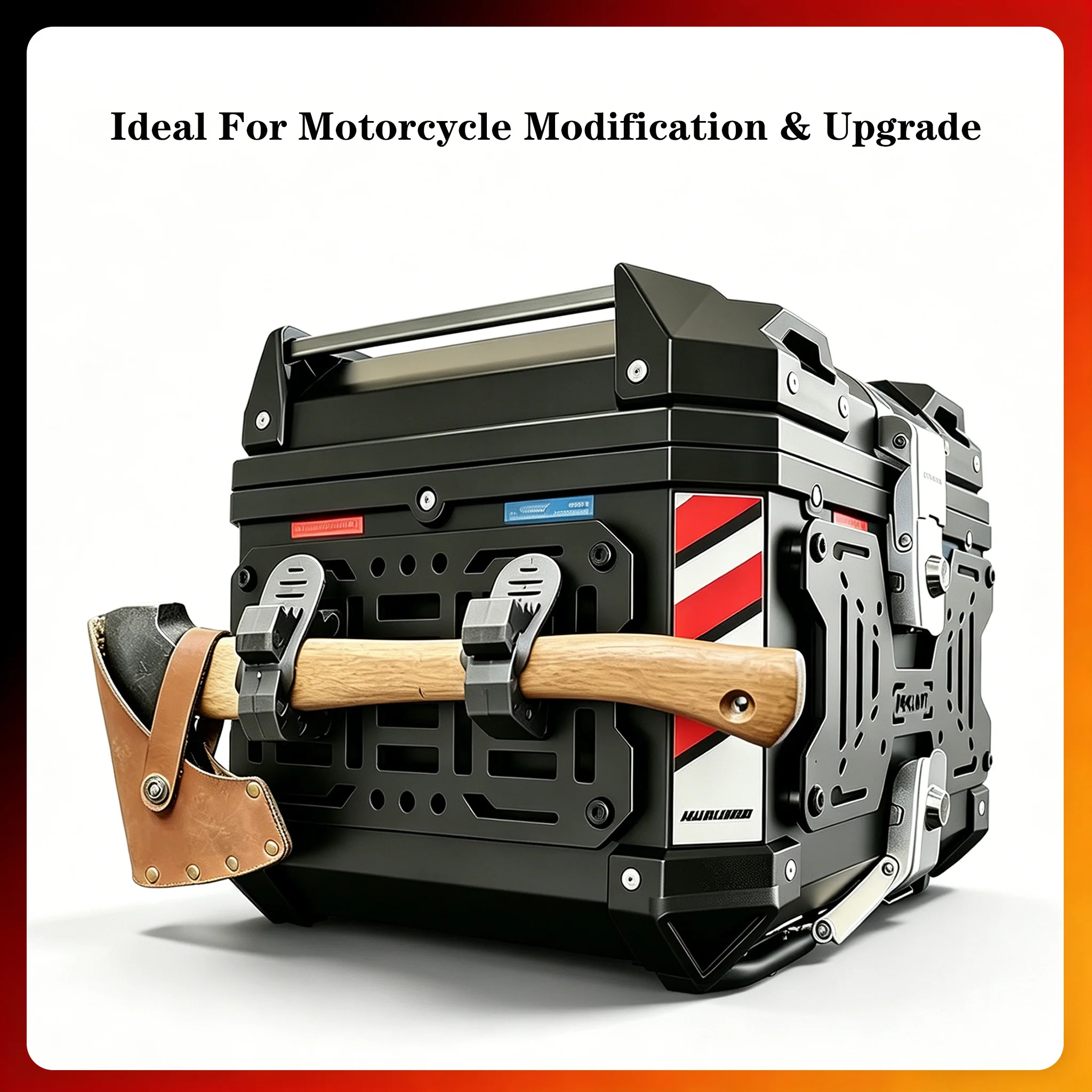 1PCS Molle Panel Motorcycle Trunk Side Box Tactical Expansion Panel Tail top box luggage Organizer Modular Storag hanging panel view 3