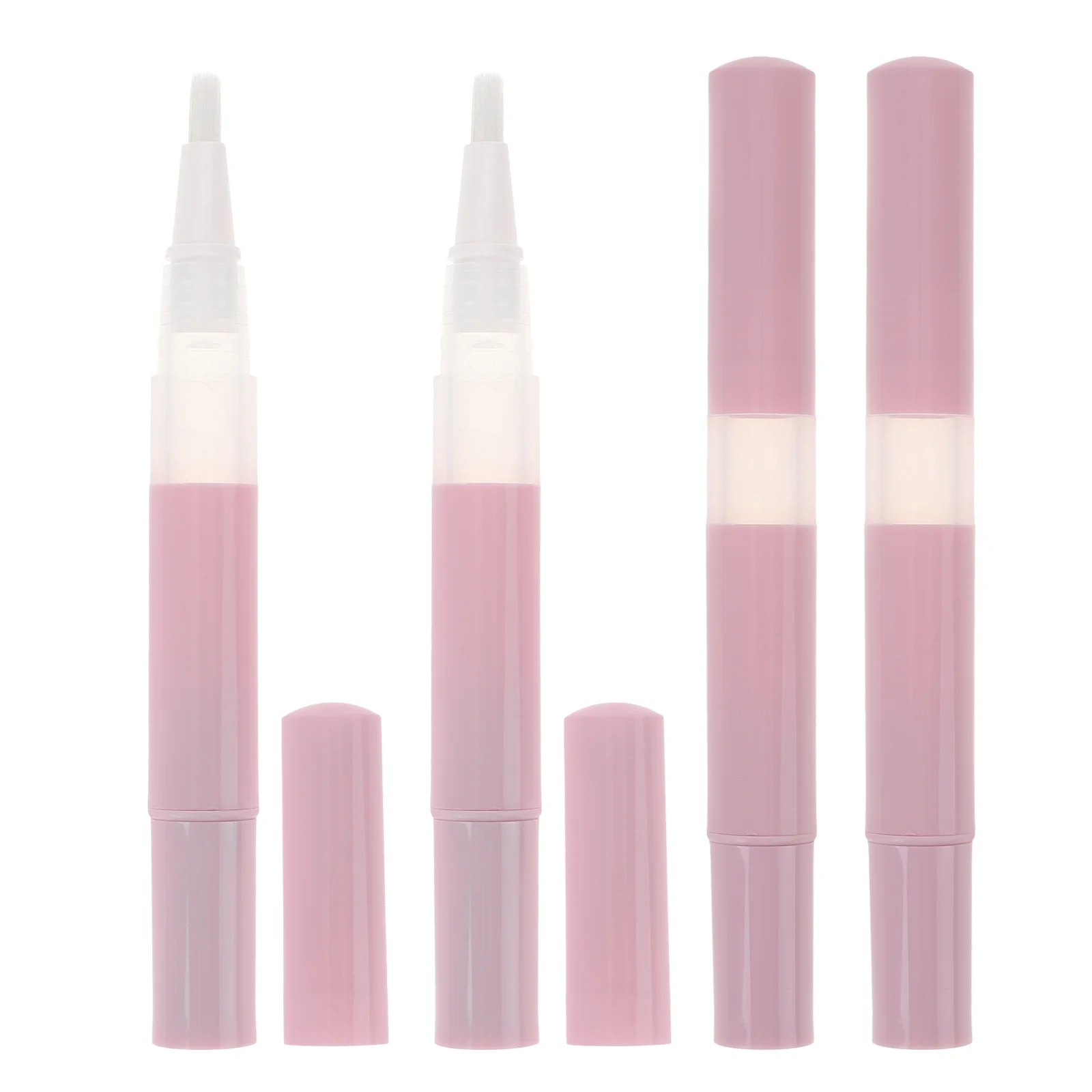 

4 Pcs Cuticle Oil Pen Lip Gloss Glaze Clear Dispenser Applicator Tubes Latisse Skin Care Liquid Nail