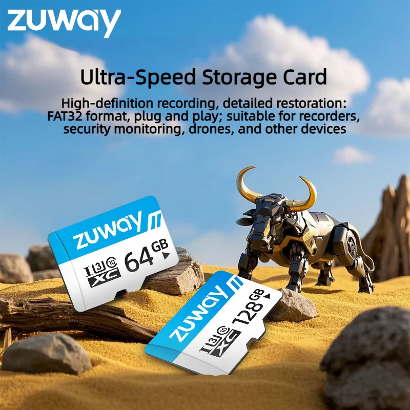

Карта памяти ZUWAY Extreme Micro TF SD 32GB 64GB 128GB 256GB для DSLR-камер/телефонов
