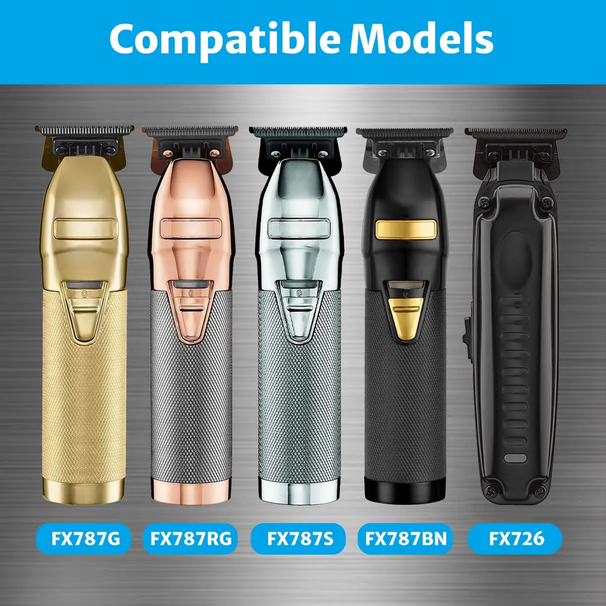 FX707Z Rplacement Blade set fit for BaBylissPRO Hair Trimmers FX787 & FX726 ，Rplacement  head for babyliss trimmer