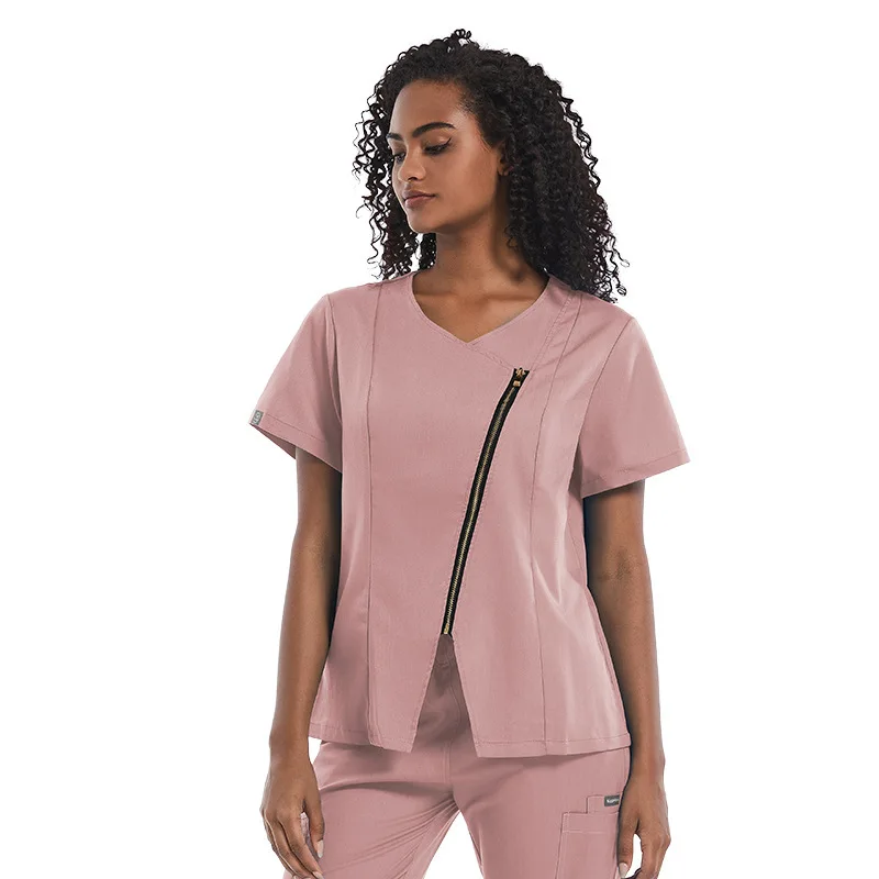 Stomatoloci, pielęgniarki, szczotkowanie rąk, sukienki chirurgiczne, damskie ubrania do mycia rąk, zestawy kliniczne z krótkim rękawem