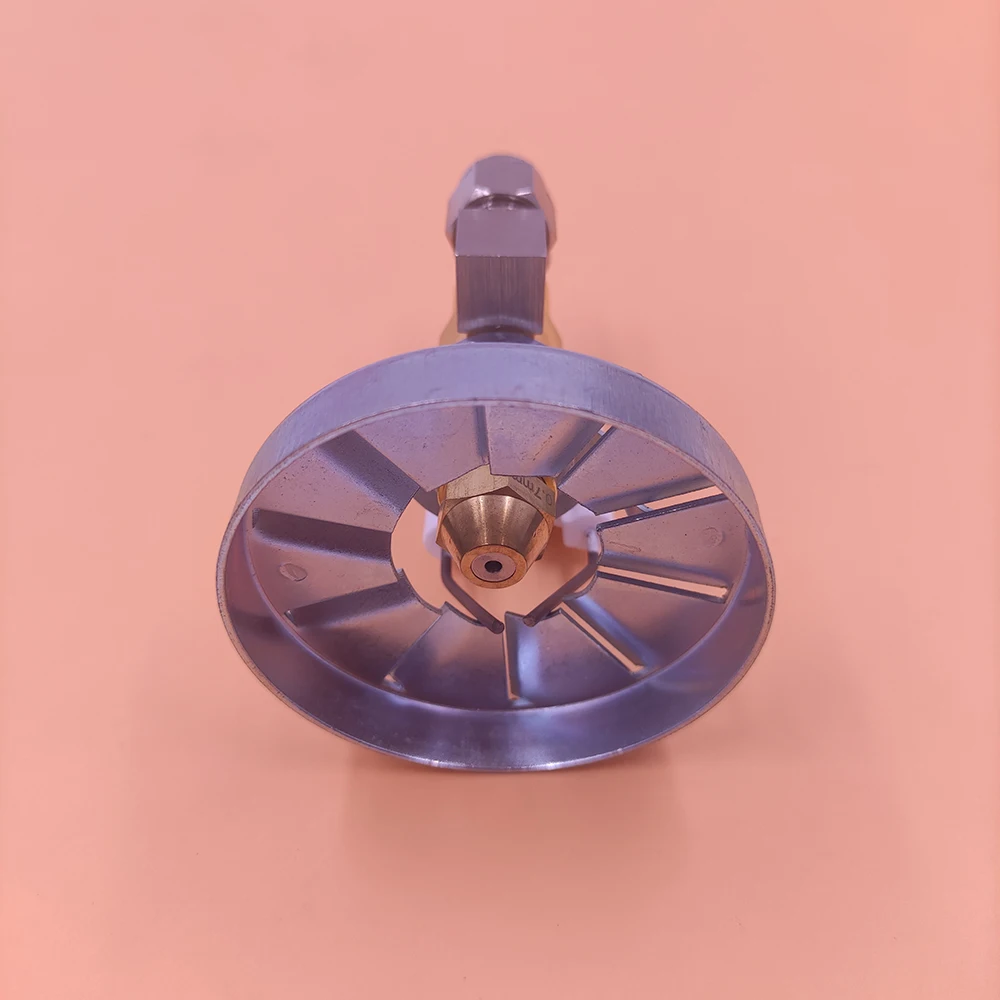 Brass Siphon Full Cone Waste Oil Burner Nozzle Air Atomizing Sprayer for Diesel & Heavy Oil Ignition System