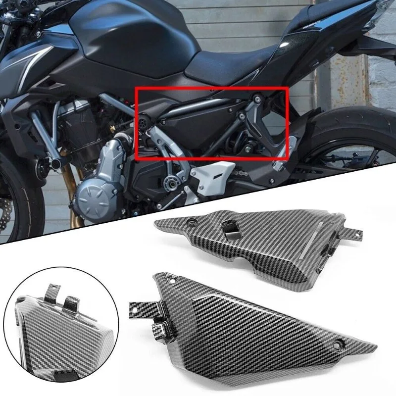 

Suitable for Kawasaki Z650 2017-2023 Motorcycle Side Frame Triangle Carbon Fiber Pattern Fairing, Motorcycle Accessories