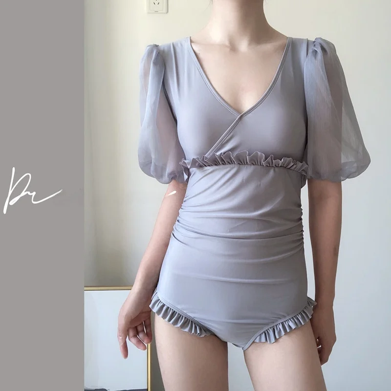 

Консервативный слитный купальник с высокой талией, сексуальный, скрывающий живот, стройнящий, новинка 2025 года, женская одежда для плавания Tagkita