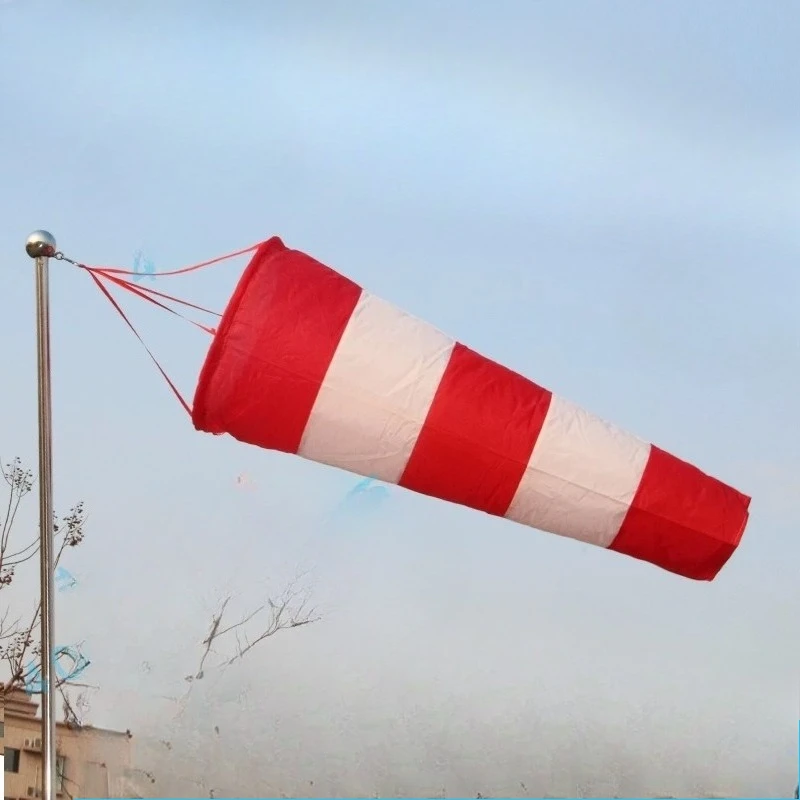Outdoor Waterproof Scale Airport Reflective Windsock Hanging Weather Rip-Stop Wind Vane Bag 80cm 1meter for RC Flight Part